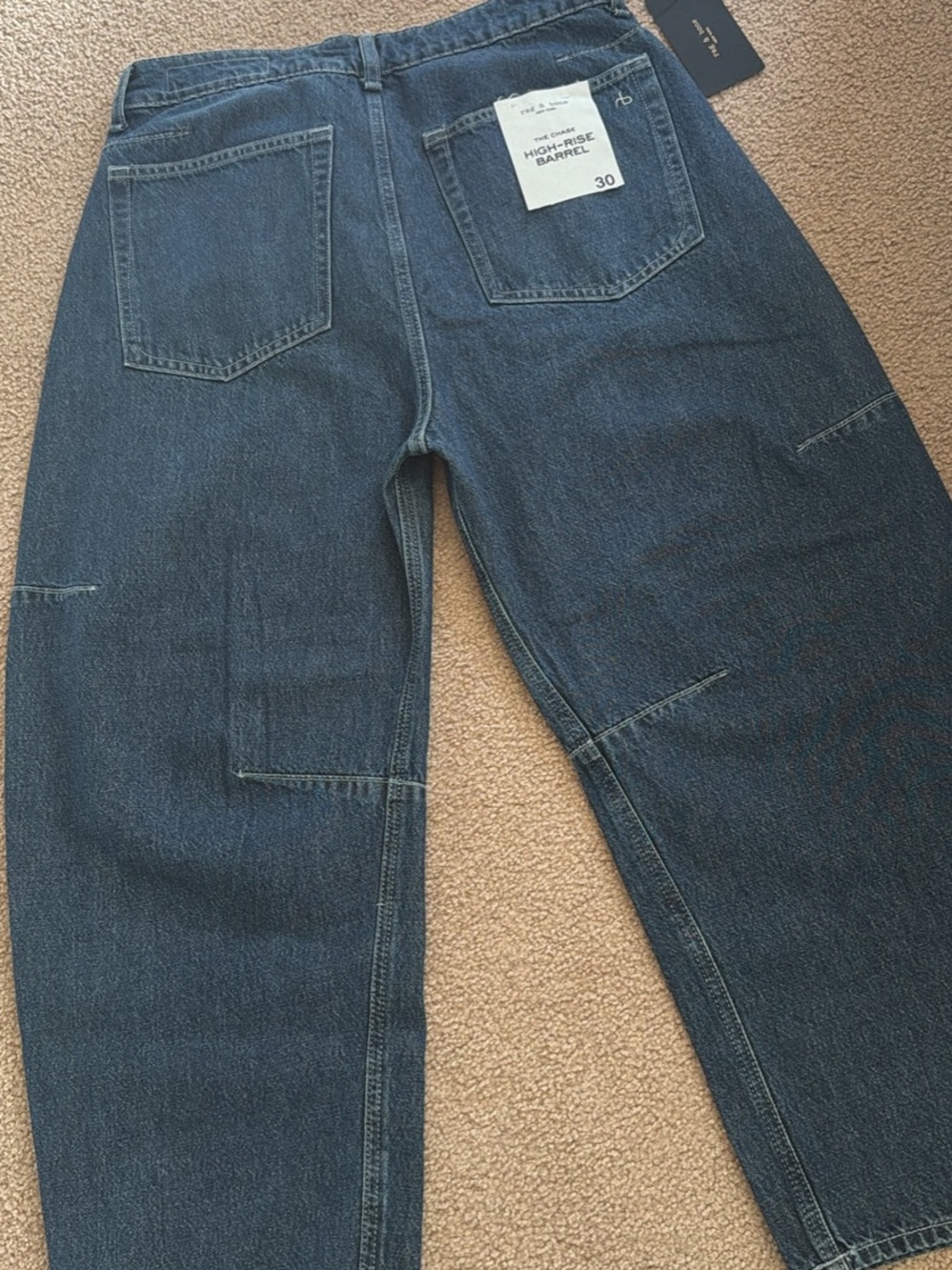 Rag&Bone Chase High-Rise Barrel Jeans ~ Grafton Wash ~ NWT - Picture 4 of 11
